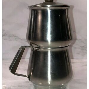 International MCM Stainless Sugar Creamer w/ Lid